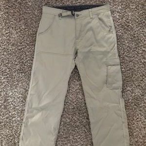 Prana Stretch Zion Pants 32x30 Tan